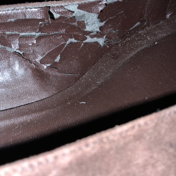 Van Eli Vero Cuoio Brown Suede Pumps with Patent Leather Vamp Size 8.5 - EUC - Picture 12 of 12